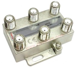 DERIVATORE 4 VIE CONNETTORE F DE4-18 ATTEN.18DB 5-2400MHZ - FRA 280720