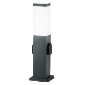 PALETTO STATION ANTRACITE 1X27 2 SCHUKO 2500W - F.EU I-STATION-E27-SC2