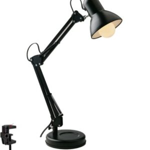 LAMPADA DA LETTURA ARCHITETTO 1XE27 15X60CM NERA - F.EU LDT033ARC-NERO