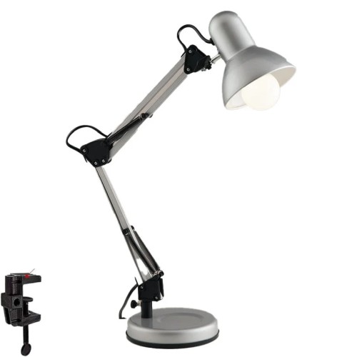 LAMPADA DA LETTURA ARCHITETTO 1XE27 15X60CM SILVER - F.EU LDT033ARC-SILVER