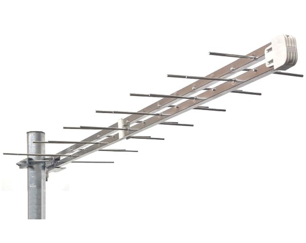 ANTENNA LOGARITMICA CON CONNETTORE "F" 90° K.21-48 EL.30 - ESM 2148F90B