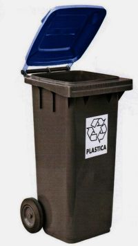 BIDONE RACCOLTA DIFFERENZIATA 120LT BLU - PLAS 1/120/5BL