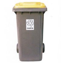 BIDONE RACCOLTA DIFFERENZIATA 120LT GIALLO - PLAS 1/120/5GI