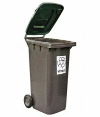 BIDONE RACCOLTA DIFFERENZIATA 120LT VERDE - PLAS 1/120/5VE