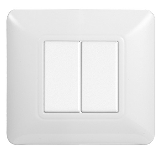 PLACCA 2P BIANCA SERIE SOLAR - MATIX COMP. - ETT MT83201