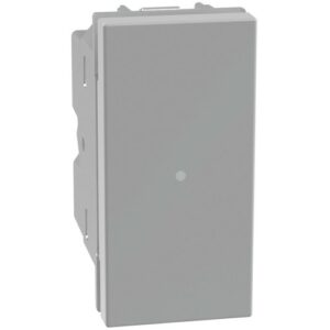 MATIXGO - PULSANTE 1P NO NC 10A GRIGIO - BTI JG4034