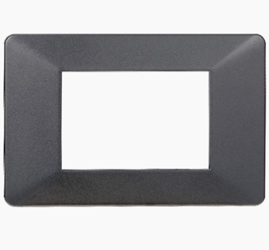 PLACCA 3P ACCIAIO SCURO SERIE STARLIGHT - PLANA COMP. - ETT EV83307