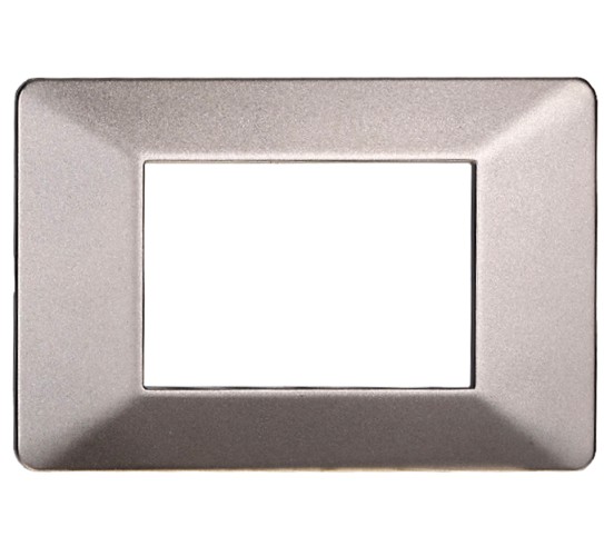 PLACCA 3P TITANIO SERIE STARLIGHT - PLANA COMP. - ETT EV83308