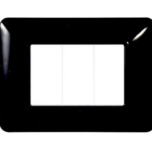 PLACCA 3P NERO SERIE SOLAR - MATIX COMP. - ETT MT83302