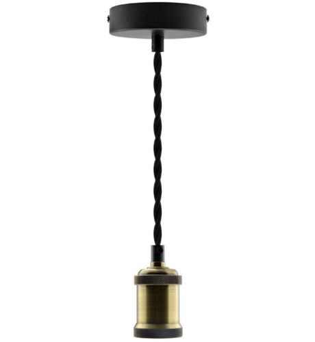 SOSPENSIONE OTTONE ANTICATO E27 - MCA 19848