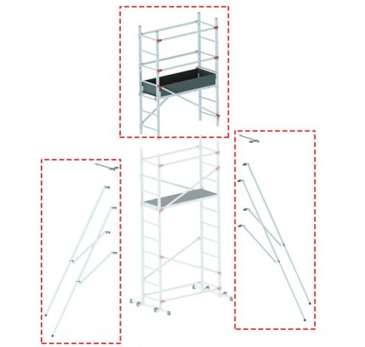 KIT ALZATA 2MT PER TRABATTELLO FA400FL - GIER FA600FL