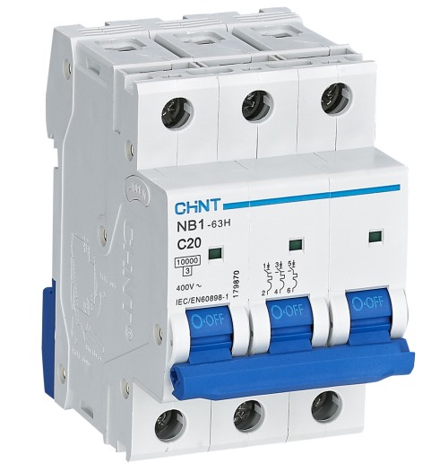 INTERRUTTORE M/T 3P 20A CURVA C 10KA - CHT 179870