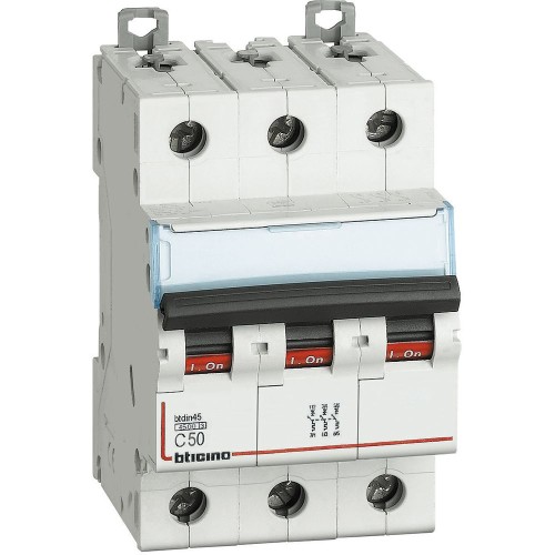 BTDIN45 - MAGNETOT 3P CURVA C 50A 4,5KA - BTI FA83C50