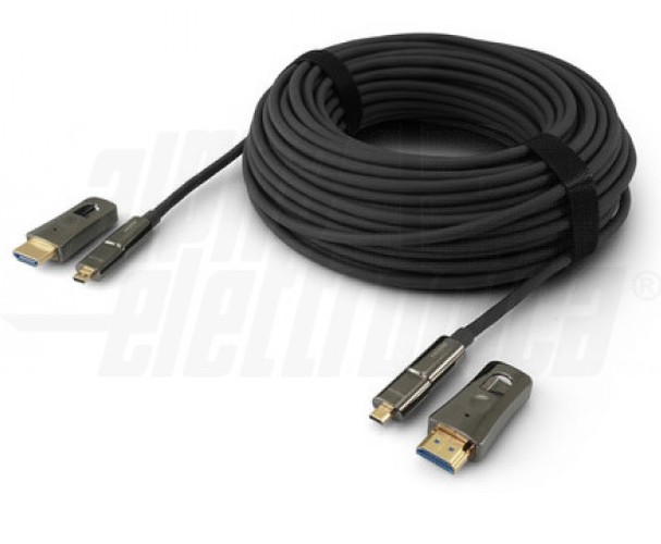 CAVO HDMI 10MT 4K IN FIBRA OTTICA CON ADATTATORE MICRO HDMI - ALP 93-591F2/010