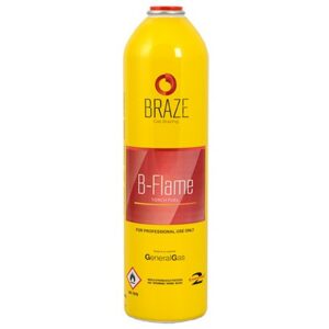 BOMBOLA B-FLAME 1LT IN ALLUMINIO CON VALVOLA 7/16" 20 UNF - GAS G-ABB-BFLA-1L