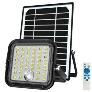 PROIETTORE LED SOLARE 10W 1500LM 4000K CON PIR IP65 NERO - CFG EL103