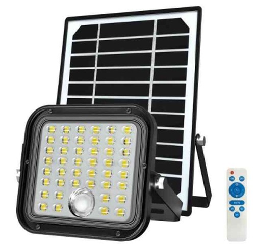 PROIETTORE LED SOLARE 10W 1500LM 4000K CON PIR IP65 NERO - CFG EL103