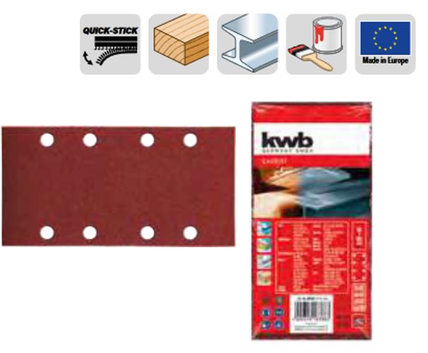 KIT 15PZ STRISCE ABRASIVE 93X185MM (GR 40-80-120-180) - EIN 49818388