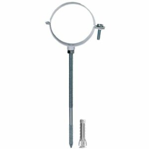 COLLARE PER CANNE FUMARIE 50MM D.80 ZINCATA BIANCA - FIS 00567601