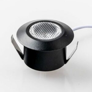 FARETTO INCASSO LED TONDO 2W 3000K 2CM NERO - F.EU INC-ASSO-R30C-NER