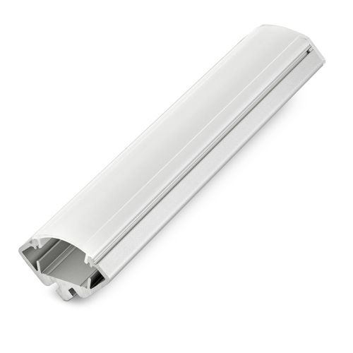 PROFILO ALLUMINIO ANGOLARE 1PZ-2MT SCHERMO BIANCO + ACCESSOR - DRL PRAN-U