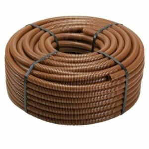 TUBO FLESSIBILE CORRUGATO D.25 MARRONE MT50 - ETN ECTC1525M