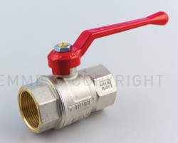 2210R VALVOLA SFERA NI URAGANO ACQUA F-F 3/4" LEVA ALL.ROSSA - TIE 2200015