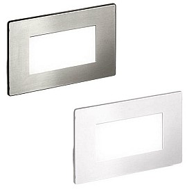 SEGNAPASSO LED MAGA 2W 3000K 200LM PER SCATOLA 503 + 2 COVER - GEA GES810C