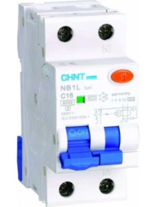 INTERRUTTORE M/T DIFFERENZIALE 1P+N 16A C 6KA 300MA T.A 2M - CHT 203279