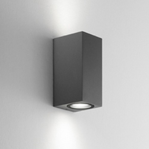 APPLIQUE E-SEA IP54 160X70X90 2XGU10 ANTRACITE - ISY 311