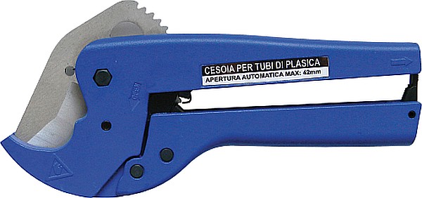 CESOIA PER TUBI IN PLASTICA CON APERTURA PULSANTE DA 0/42MM - TCOM PC607A