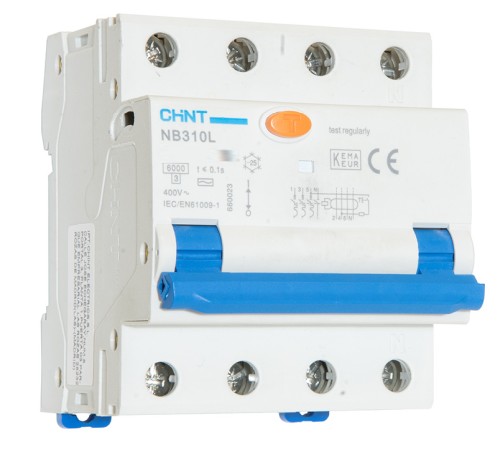 INTERRUTTORE M/T DIFFERENZIALE 3P+N 20A 6KA 300MA C TIPO AC - CHT 255687