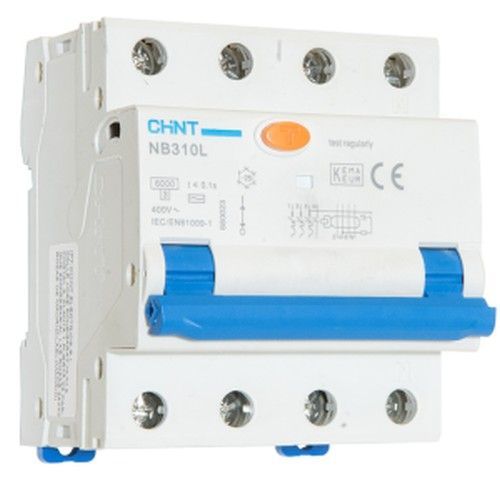 INTERRUTTORE M/T DIFFERENZIALE 3P+N 40A 300MA 6KA C TIPO A - CHT 255675
