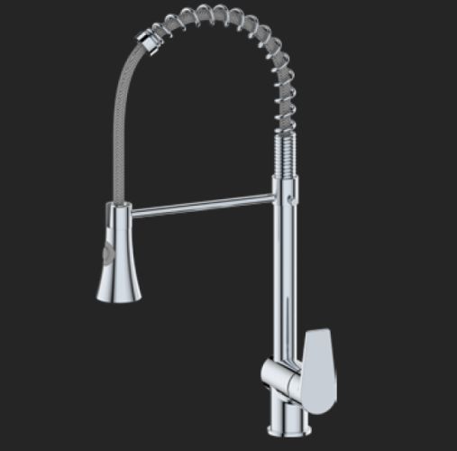 MISCELATORE PER LAVELLO A MOLLA CON DOCCIA ESTRAIBILE GIREV. - TCOM LLVMD160