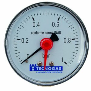 MANOMETRO PER ACQUA 0/10BAR D.63 1/4" - ATTACCO POSTERIORE - TGS 00000R01592