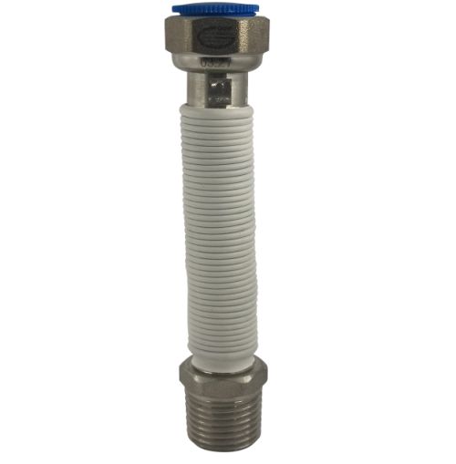 FLESSIBILE ACCIAIO EST. M-F 1/2MM 200 A 400 X ACQUA RIVESTIT - DBR EUR200-40012