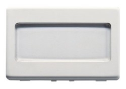 PULSANTE CON TARGA PORTANOME 3 MOD. - SY/WT - GEW GW20024