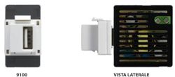 PRESA KEYSTONE USB ALIMENTATORE SW 5V/1A - NUV 9100