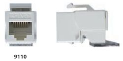 PRESA KEYSTONE UTP CAT.6 RJ45 8/8 BIANCO - NUV 9110