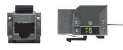 PRESA KEYSTONE FTP CAT.6 SCHERMATO RJ45 NERO - NUV 9115