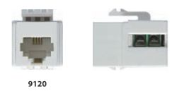 PRESA KEYSTONE TELEFONICA 6/4 RJ11 MORSETTO A VITE BIANCO - NUV 9120