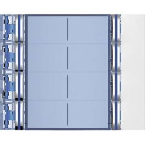 FRONTALE 8 PULSANTI DOPPIA FILA ALLWHITE - BTI 352182