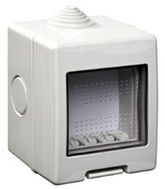 CUSTODIA PARETE IP55 2M GRIGIO - UTD 12502