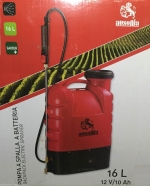 POMPA A ZAINO ELETTRICA 16LT CON BATTERIA 12V 10AH AL PIOMBO - AUS 38006