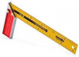 SQUADRA GRADUATA 25CM CON MANICO ALLUMINIO - AUS 47461