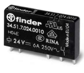 MINI RELE' PER C.S. EMR 1CONTATTO 6A - FIN 345170240010
