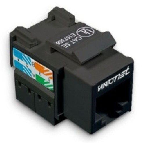 PRESA RJ45 UTP CAT.5E 180° NERO - FME 23704