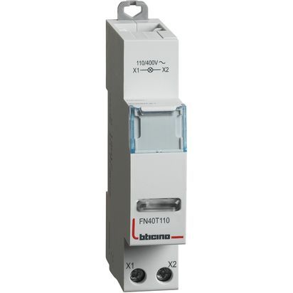 BTDIN - SINGOLA LED TRASPA. 110/400V AC - BTI FN40T110