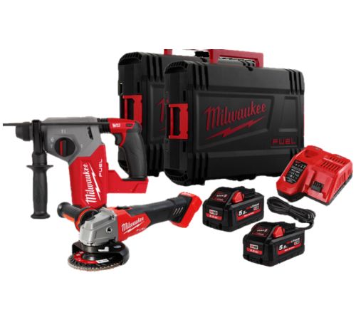 KIT TASSELLATORE E SMERIGLIATRICE 18V + 2 BATTERIE E CARICAT - COP 4933499341