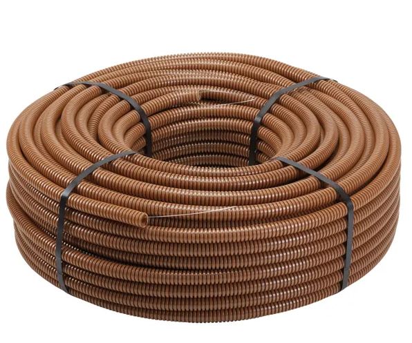TUBO FLESSIBILE CORRUGATO D.20 MARRONE MT100 - ETN ECTC1520M